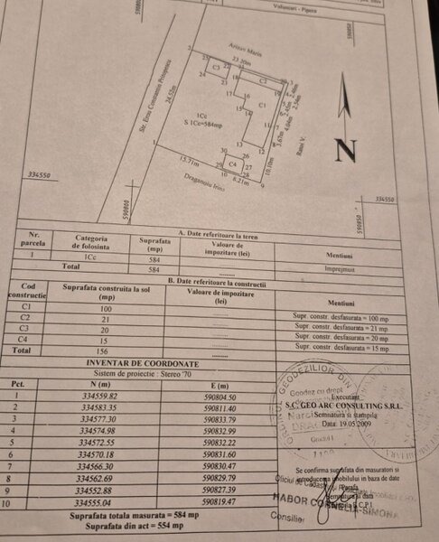 Pipera, Constantin Pritopescu, casa + teren 585 mp, deschidere 24,72 ml.